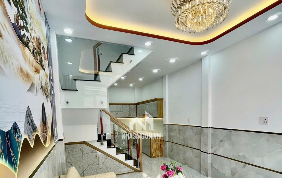Nhà mới xây gần trường Tân Tạo, chợ Bà Hom, Bình Tân