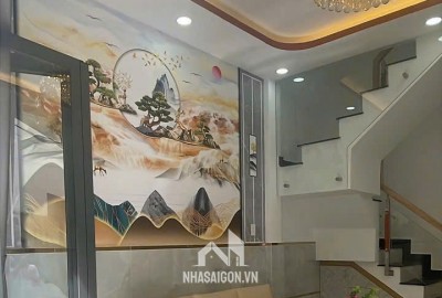 Nhà mới xây gần trường Tân Tạo, chợ Bà Hom, Bình Tân