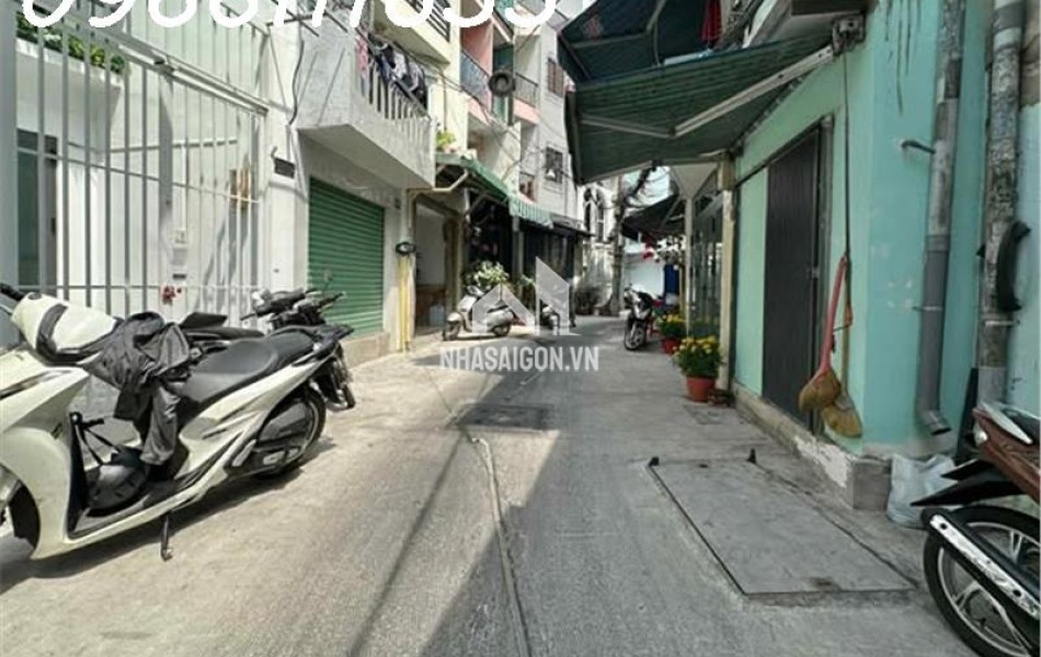BÁN NHÀ CÁCH MẠNG THÁNG 8  - P10 - KHU VIP HIẾM Q3 - DT 43M2- HẺM 5.2M Ô TÔ THÔNG - 43M2. MT 158