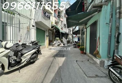 BÁN NHÀ CÁCH MẠNG THÁNG 8  - P10 - KHU VIP HIẾM Q3 - DT 43M2- HẺM 5.2M Ô TÔ THÔNG - 43M2. MT 158