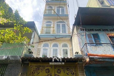 BÁN NHÀ  NGUYỄN TRI PHƯƠNG- PHƯỜNG 4 - SÁT MẶT TIỀN- 3X10M - 5 TẦNG - 3 PHÒNG  NGỦ- VỊ TRÍ CỰC ĐẮC ĐỊA-   . MT 175