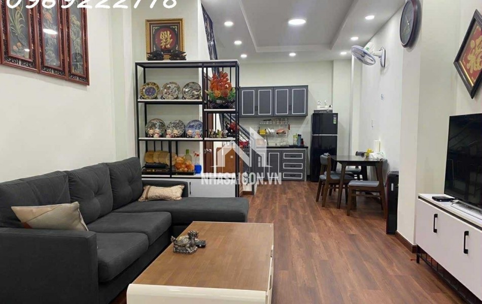 BÁN NHÀ TÂN PHƯỚC- P10 - DT 35M2- 3 TẦNG 4PN- ĐẸP DỌN VÀO Ở NGAY. MT 69