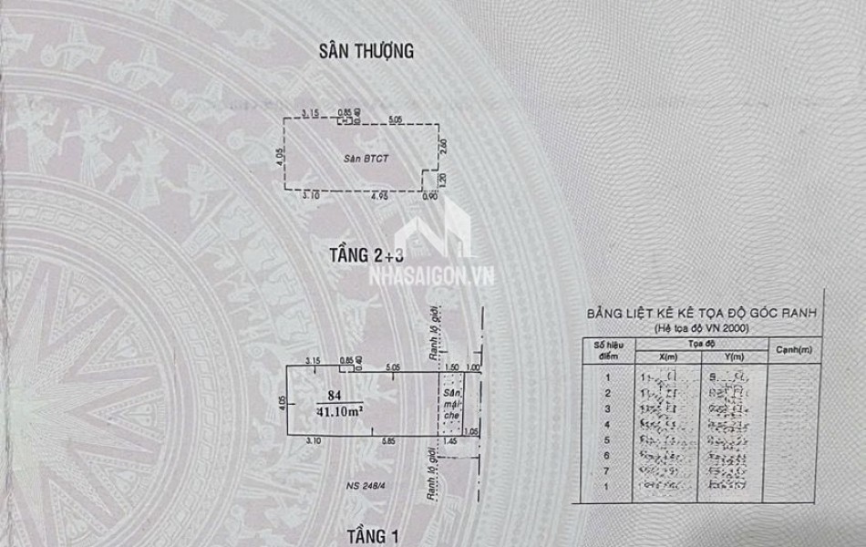 TRUNG TÂM TÂN BÌNH - 4x10.5 x 4 tầng BTCT/ 4 pn - 1 bước ra mặt tiền.