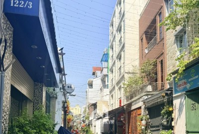 HẺM XE HƠI KINH DOANH QUẬN 10 - CHIẾU TƯỚNG CV LÊ THỊ RIÊNG - 5m x 18m, sẵn kết cấu - 9 đồng.