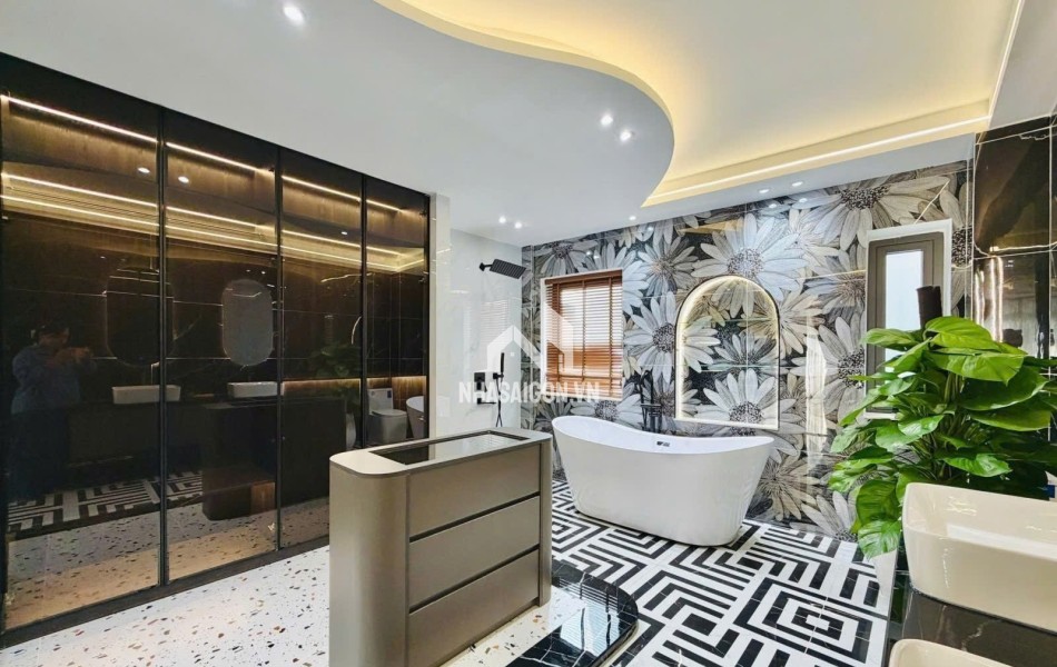 SIÊU PHẨM NHÀ PHỐ QUANG TRUNG GÒ VẤP LUXURY XE HƠI NGỦ TRONG NHÀ