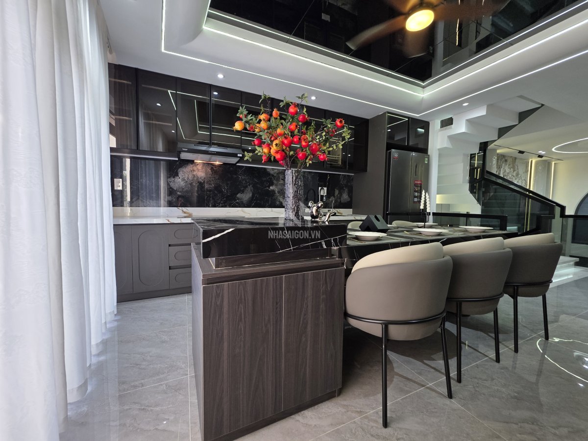 SIÊU PHẨM NHÀ PHỐ QUANG TRUNG GÒ VẤP LUXURY XE HƠI NGỦ TRONG NHÀ