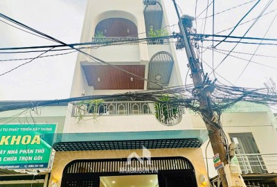 BÁN NHÀ HXH Phan Huy Ích NGAY GẦN TRƯỜNG CHINH, EMART 2 4 TẦNG - 4 PN - 5 WC